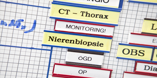 Ablaufplan für die verschiedenen Untersuchungen